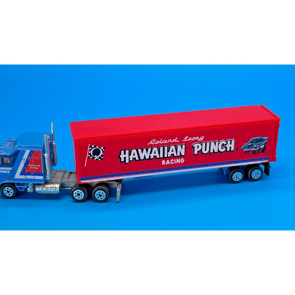 Vintage Road Champs HO 1/87 Die cast HAWAIIAN Punch Racing Semi Truck Trailer - Picture 12 of 14